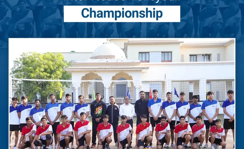 The Inter-House Volleyball Championship at Birla Public School, Kishangarh
